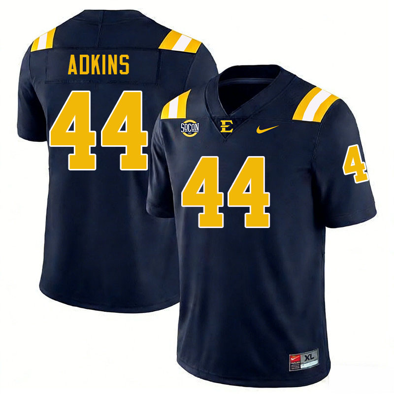 East Tennessee State Buccaneers #44 Nate Adkins College Football Jerseys,Uniforms-Navy